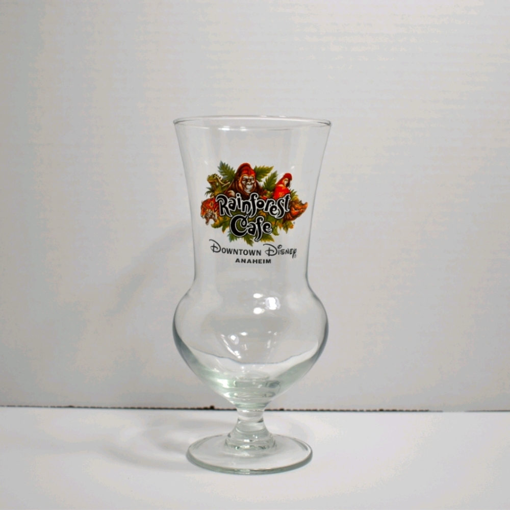 Rainforest Cafe Hurricane Souvenir Glass cup